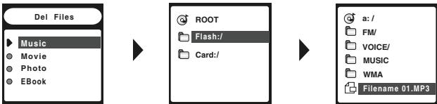 SHARP WA-MP400 - Deleting selected data - 2