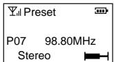 SHARP WA-MP50H - ■ To recall a memorised station - 4