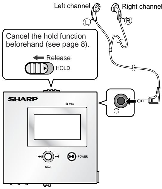 SHARP WA-MP50H - Playing transferred audio data - 1