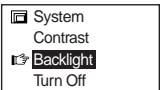 SHARP WA-MP50H - ■ Changing the backlight lighting time - 2