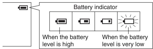 SHARP WA-TR30 - Checking the remaining amount of battery level - 1