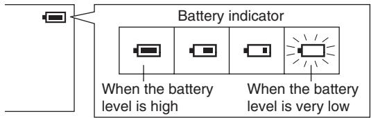 SHARP WA-TR300 - - Checking the remaining amount of battery level - 1