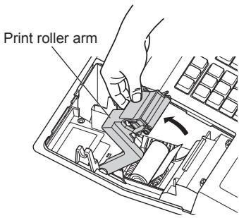 Print roller arm