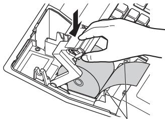 SHARP XE-A137 - Installing a Paper Roll - 7