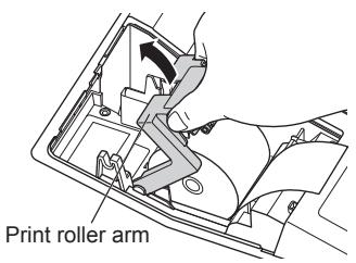 Print roller arm