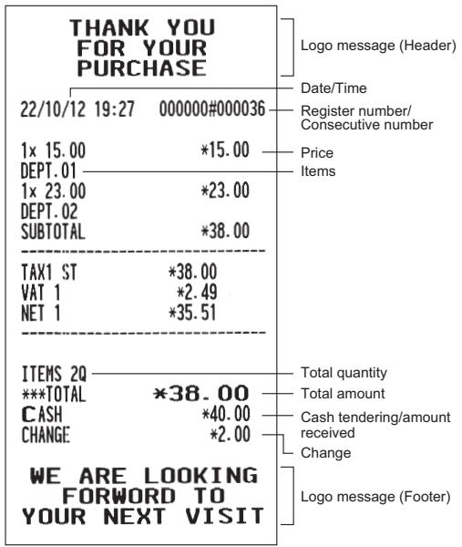 SHARP XE-A137 - Finalizing the transaction - 1