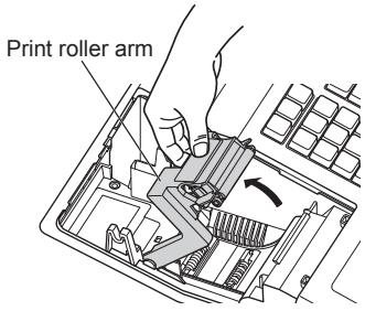 Print roller arm