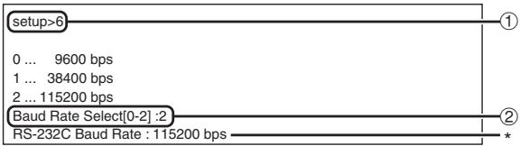 SHARP XG-C330X - ([6]RS-232C Baud Rate) - 1