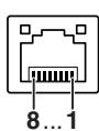 SHARP XG-C335X - Borne LAN: connecteur modulaire rj-45 à 8 broches - 1