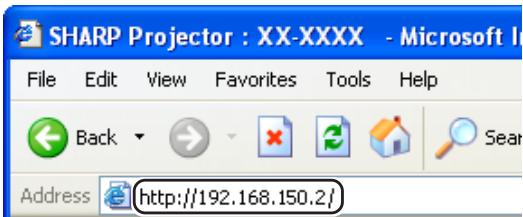 SHARP XG-C335X - Configuration d'une connexion réseau pour le projecteur - 1