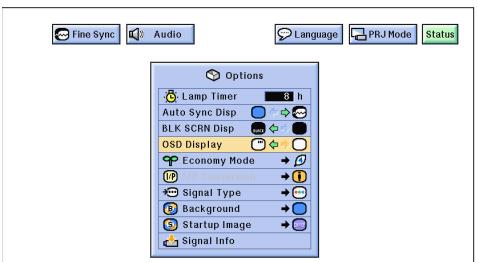 SHARP XG-NV6XU - On-screen Display Override Function - 3