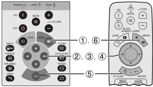 SHARP XG-NV6XU - Selecting the Video Input System Mode (VIDEO mode only) - 1