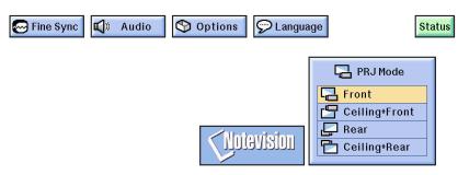 SHARP XG-NV6XU - GUI) On-screen Display - 1