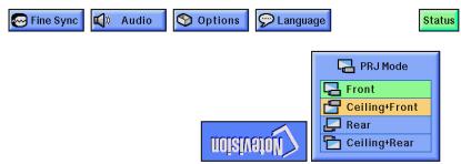 SHARP XG-NV7XU - GUI) On-screen Display - 2