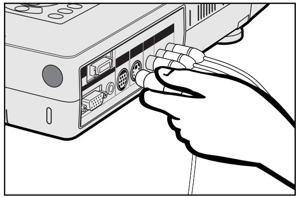 SHARP XG-NV7XU - To a video source (VCR, laser disc player, DTV decoder or DVD player) using the standard video input - 1