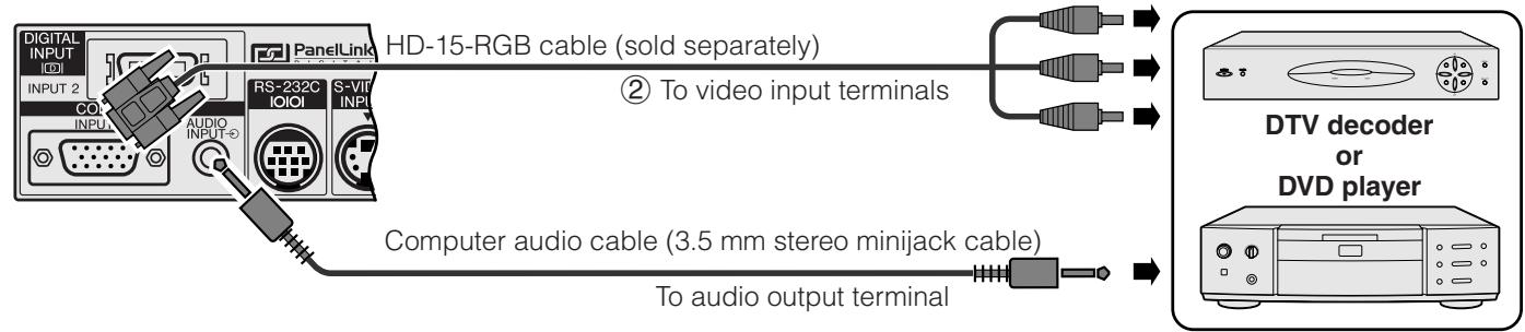 SHARP XG-NV7XU - To a DTV decoder or DVD player - 3