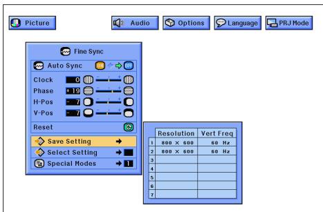 SHARP XG-NV7XU - GUI) On-screen Display - 2