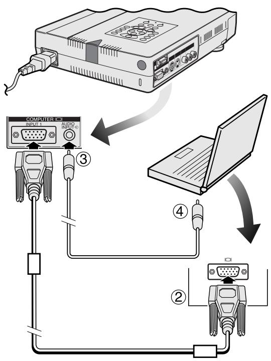 SHARP XG-NV7XU - To a computer using the standard 15-pin (VGA) input - 2