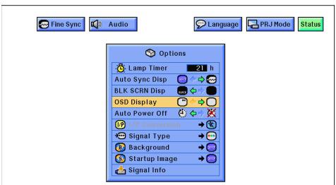 SHARP XG-NV7XU - On-screen Display Override Function - 3