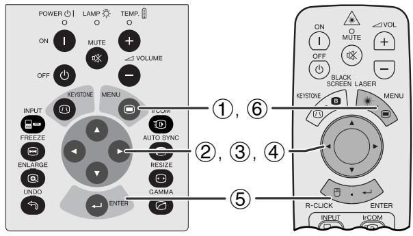 SHARP XG-NV7XU - Selecting the Video Input System Mode (VIDEO mode only) - 1