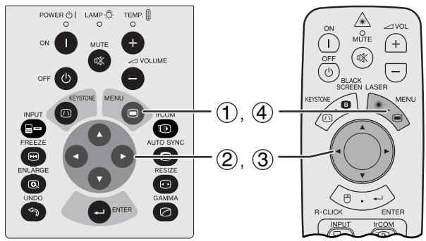 SHARP XG-NV7XU - Checking the Input Signal - 1