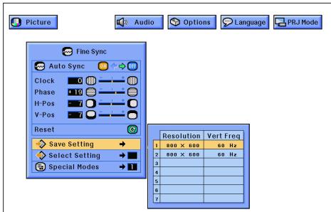 SHARP XG-NV7XU - GUI) On-screen Display - 3