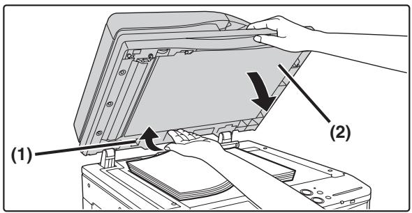 SHARP MX-2614N - Placing a thick book - 1