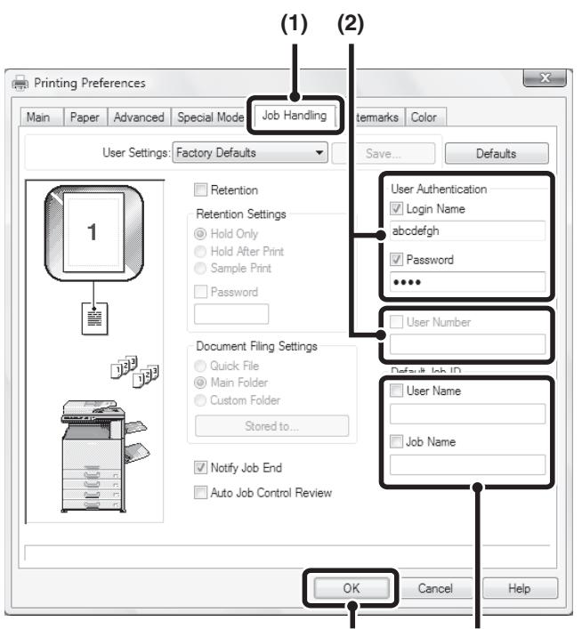 SHARP MX-2614N - PRINTING WHEN THE USER AUTHENTICATION FUNCTION IS ENABLED - 3