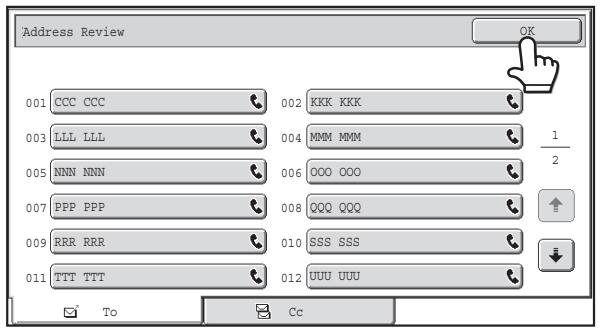 SHARP MX-2614N - System Settings (Administrator): Must Input Next Address Key at Broadcast Setting - 2
