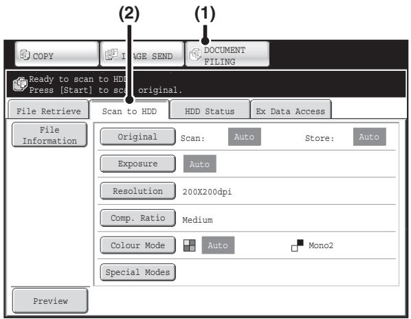 SHARP MX-2614N - Scan to HDD mode - 1