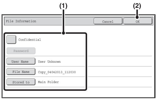 SHARP MX-2614N - Select the "File" settings. - 1