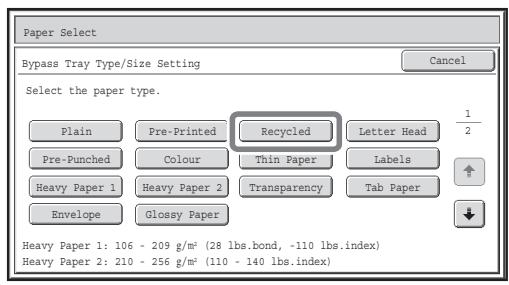 SHARP MX-2614N - Select the bypass tray. - 1