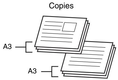 SHARP MX-2614N - When mixed size original is combined with auto ratio selection - 2