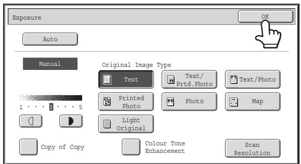 SHARP MX-2614N - Select the original image type. - 3