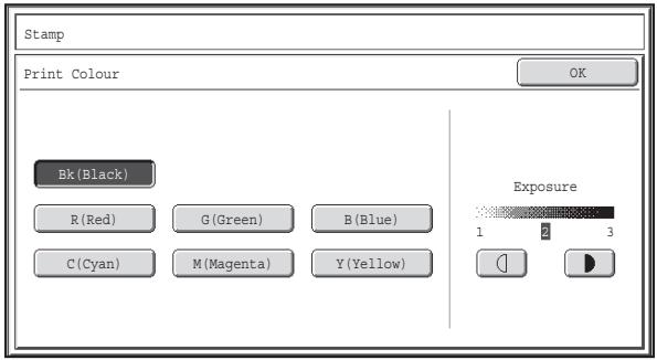 SHARP MX-2614N - Touch the [Print Colour] key and set the colour and density. - 3