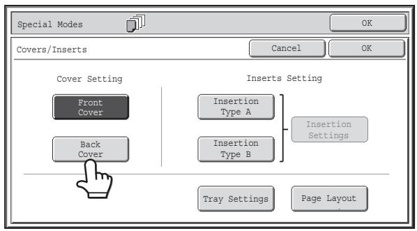 SHARP MX-2614N - Select cover settings. - 4