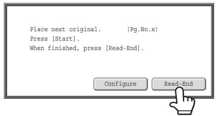 SHARP MX-2614N - If the original was placed on the document glass, replace it with the next original and press the [COLOUR START] key or the [BLACK & WHITE START] key. - 2