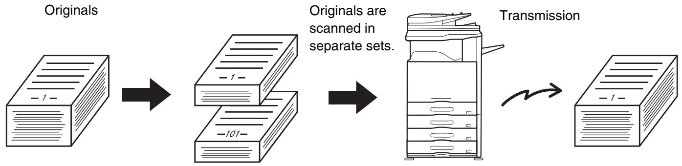 SHARP MX-2614N - SENDING A LARGE NUMBER OF PAGES (Job Build) - 1