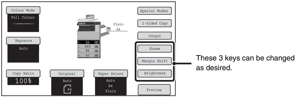 SHARP MX-2614N - Customizing displayed keys - 1