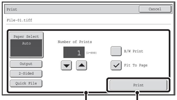 SHARP MX-2614N - Touch the key of the file that you wish to print. - 2
