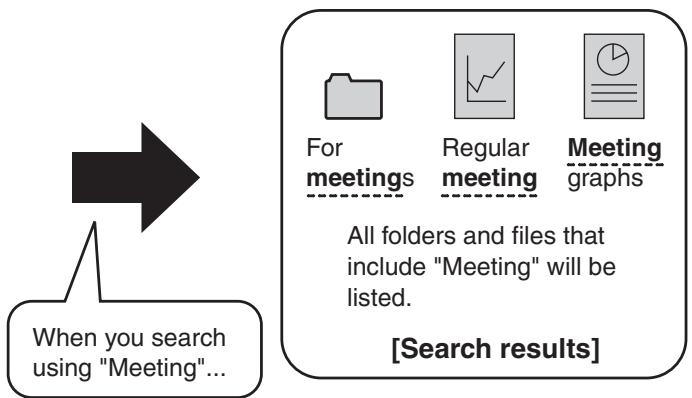 SHARP MX-2614N - SEARCHING FOR A STORED FILE - 2