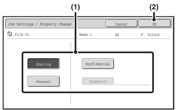 SHARP MX-2614N - CHANGING THE PROPERTY - 2