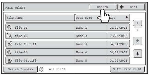 SHARP MX-2614N - Open the folder that you wish to search. - 1