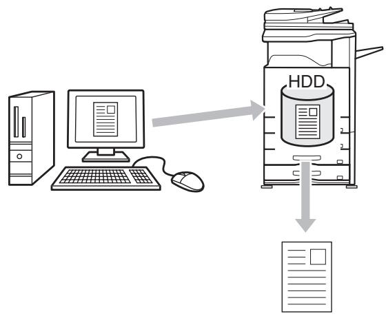 SHARP MX-2614N - SAVING AND USING PRINT FILES (Retention/Document Filing) - 1