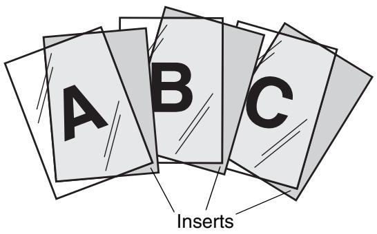 SHARP MX-2614N - ADDING INSERTS WHEN COPYING ON TRANSPARENCY FILM (Transparency Inserts) - 1