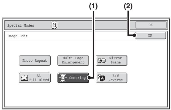 SHARP MX-2614N - (2) Touch the keys to switch through the screens. - 1