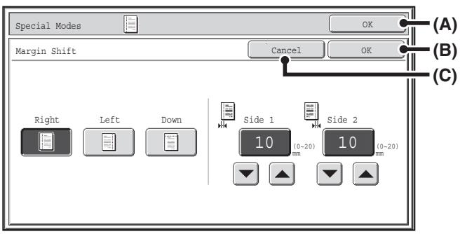 SHARP MX-2614N - [OK] key and [Cancel] key - 1