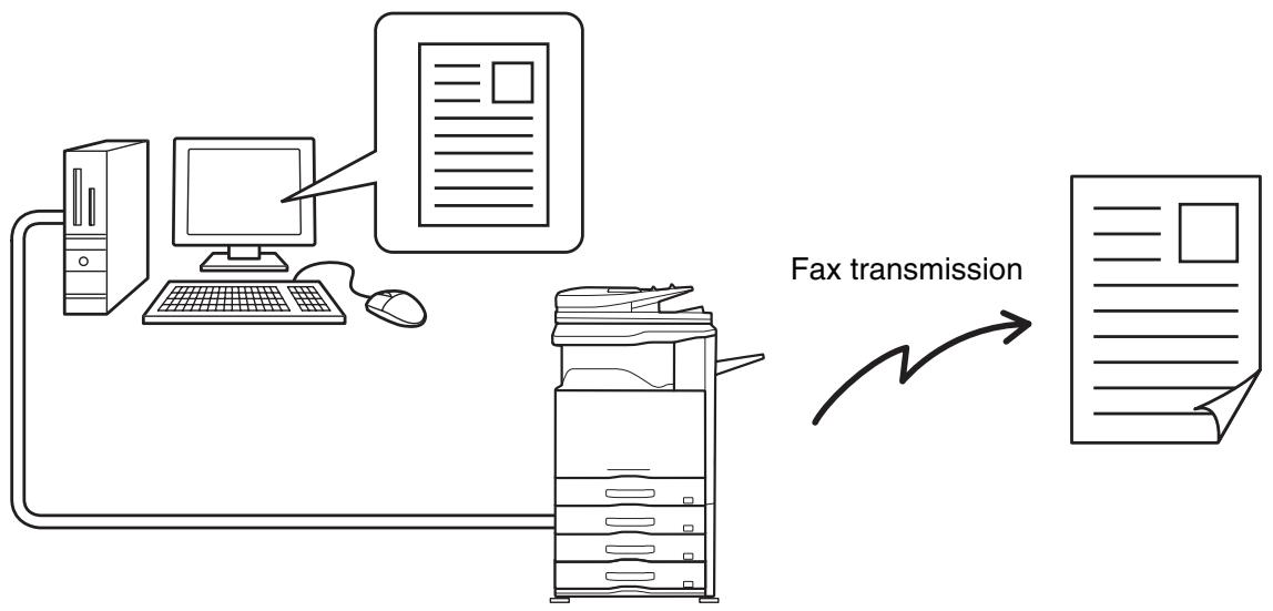 SHARP MX-2614N - SENDING A FAX DIRECTLY FROM A COMPUTER (PC-Fax) - 1