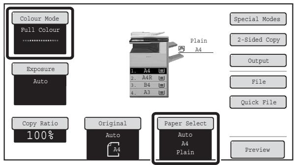 SHARP MX-2614N - MAKING A COPY USING THE DOCUMENT GLASS - 5