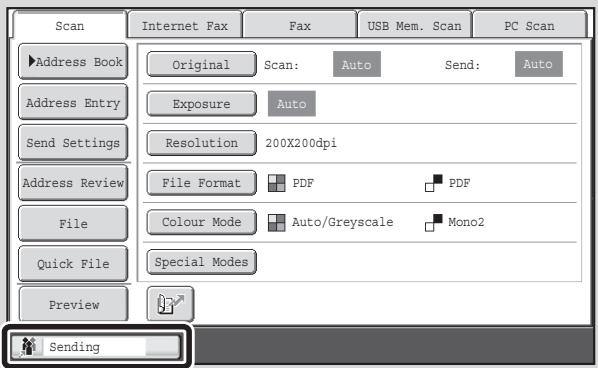 SHARP MX-2614N - JOB STATUS SCREEN - 3